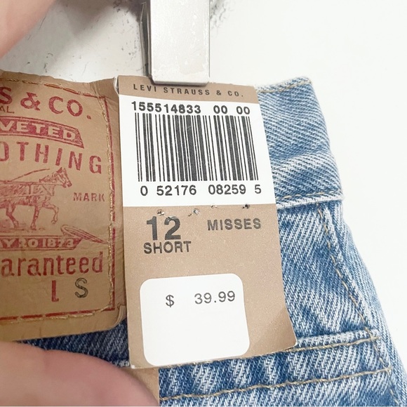Vintage Levi’s 505 Relaxed Fit Tapered Leg Dad Jeans Size 12 Short 31” Waist - Picture 5 of 8